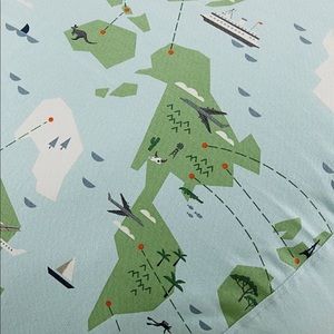 Crate & Barrel Kids Map Bean Bag Cover